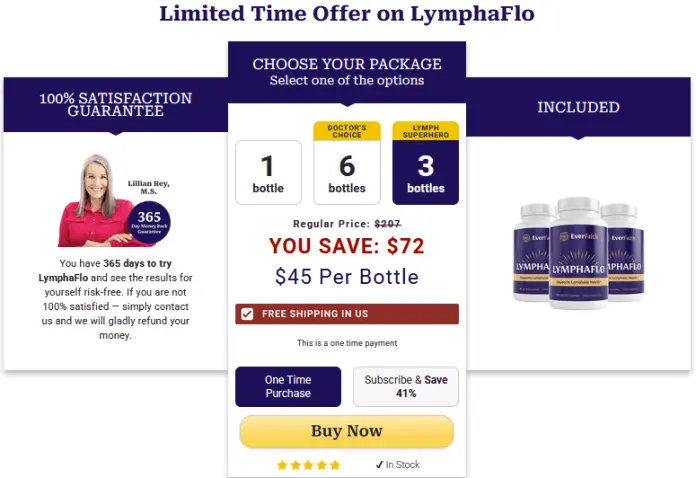 LymphaFlo 3 Bottle 